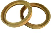 Vista 2 de Audiopipe 5 pares 8 "MDF madera altavoz anillo hueco con bisel de fibra de vidrio moldes