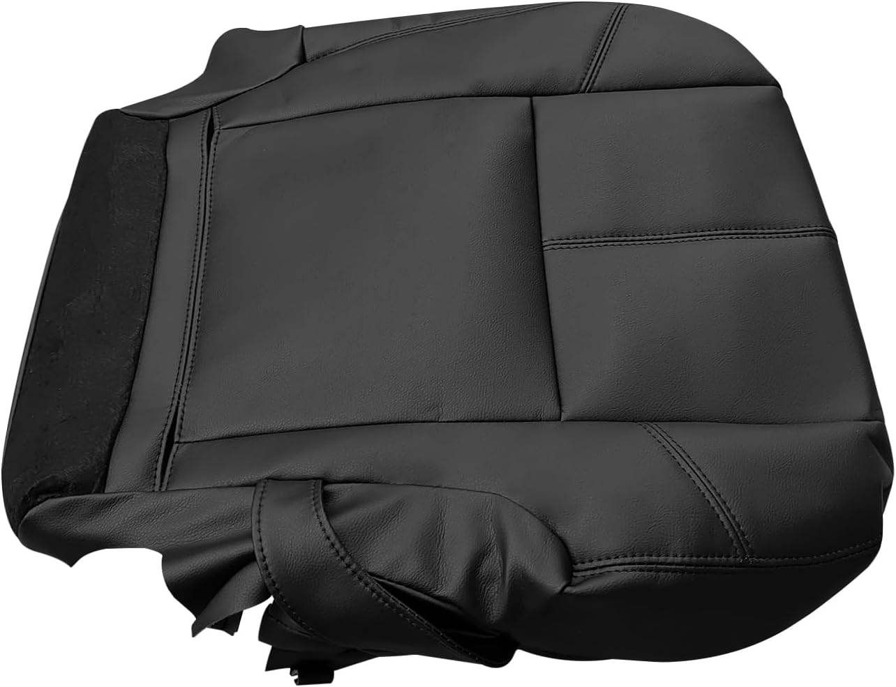 2nd Row Driver Side Bottom Seat Cover Replacement Perforated | Fits for Chevy GMC Tahoe Suburban Avalanche Yukon Silverado Sierra 2007-2014 Black