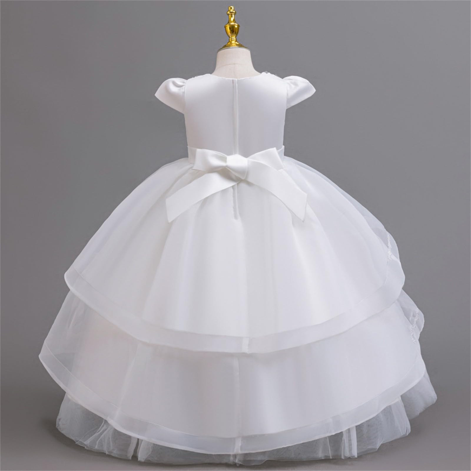 Vestido de princesa para desfile de niñas, fiesta de cumpleaños, boda, dama de honor, vestido formal de noche, vestido de graduación, vestido de carnaval