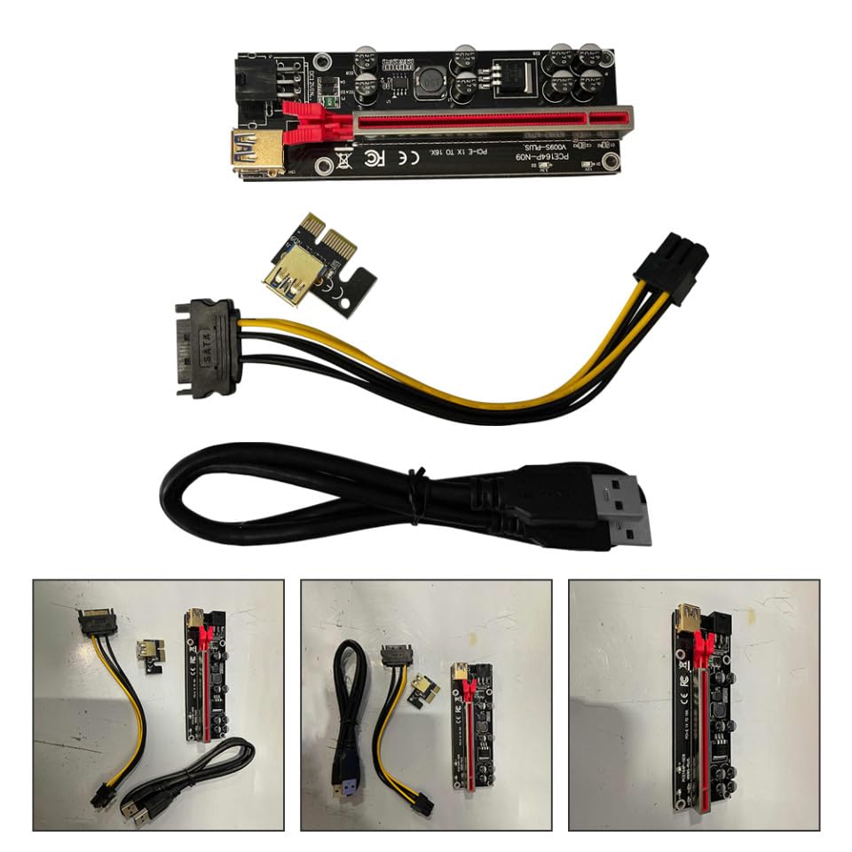 6 juegos de cables extensor PCI-e para soporte GPU miniatura 5