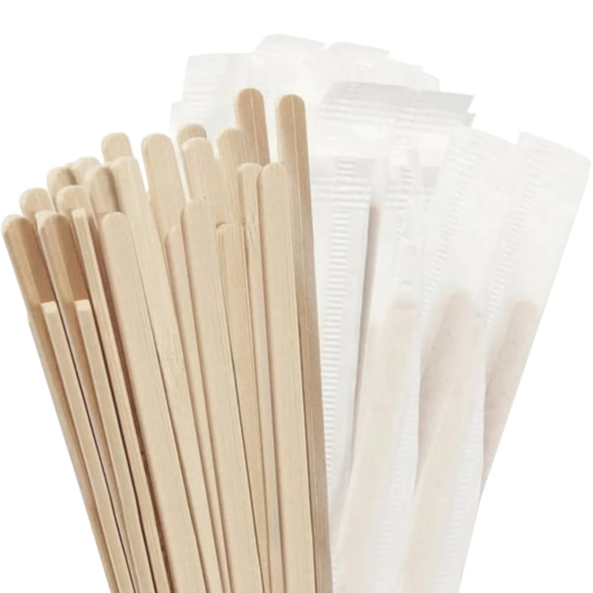Bacchette da caffè in legno, 14 cm, 500 pezzi, biodegradabili, stabili e per alimenti, confezione ecologica e senza plastica