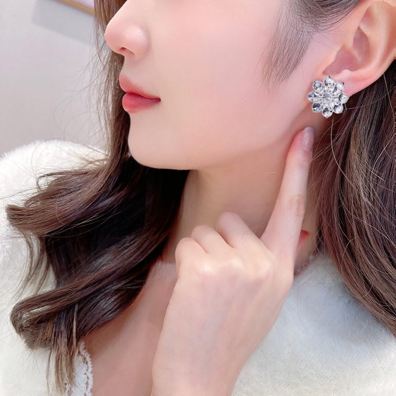 Boucles d'oreilles moissanite pour soirée de bal et grand dîner - 5