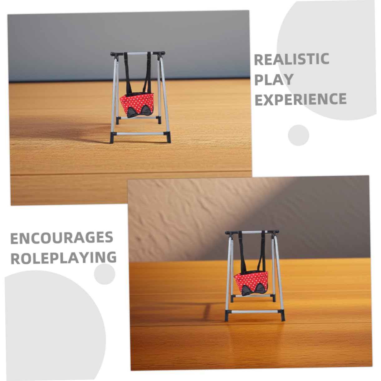 Tebinzi Poussette pour, Jeu, Ensemble Jeu rôle pour bébé Nouveau-né | Accessoires bébé Poussette, balançoire, Chaise berçante, Chaise Haute, lit