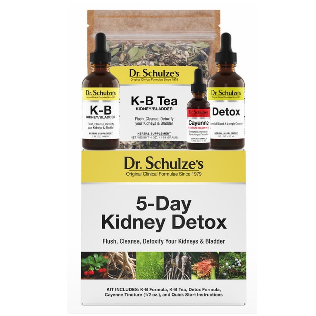 5-Day Kidney Detox - 5-Day Kidney Cleanse Kit for Daily Wellness - High-Potency Herbal Cleanse - Natural & Organic - Gluten-Free & Vegan