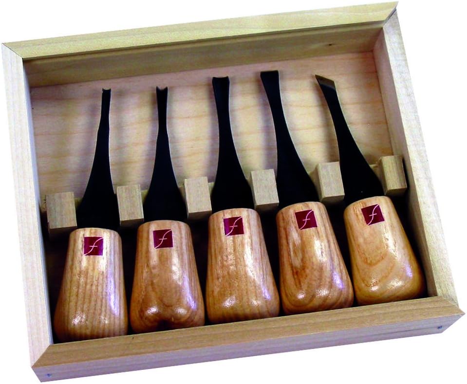 5-piece Beginner's Palm Carving Set by Flexcut Tool