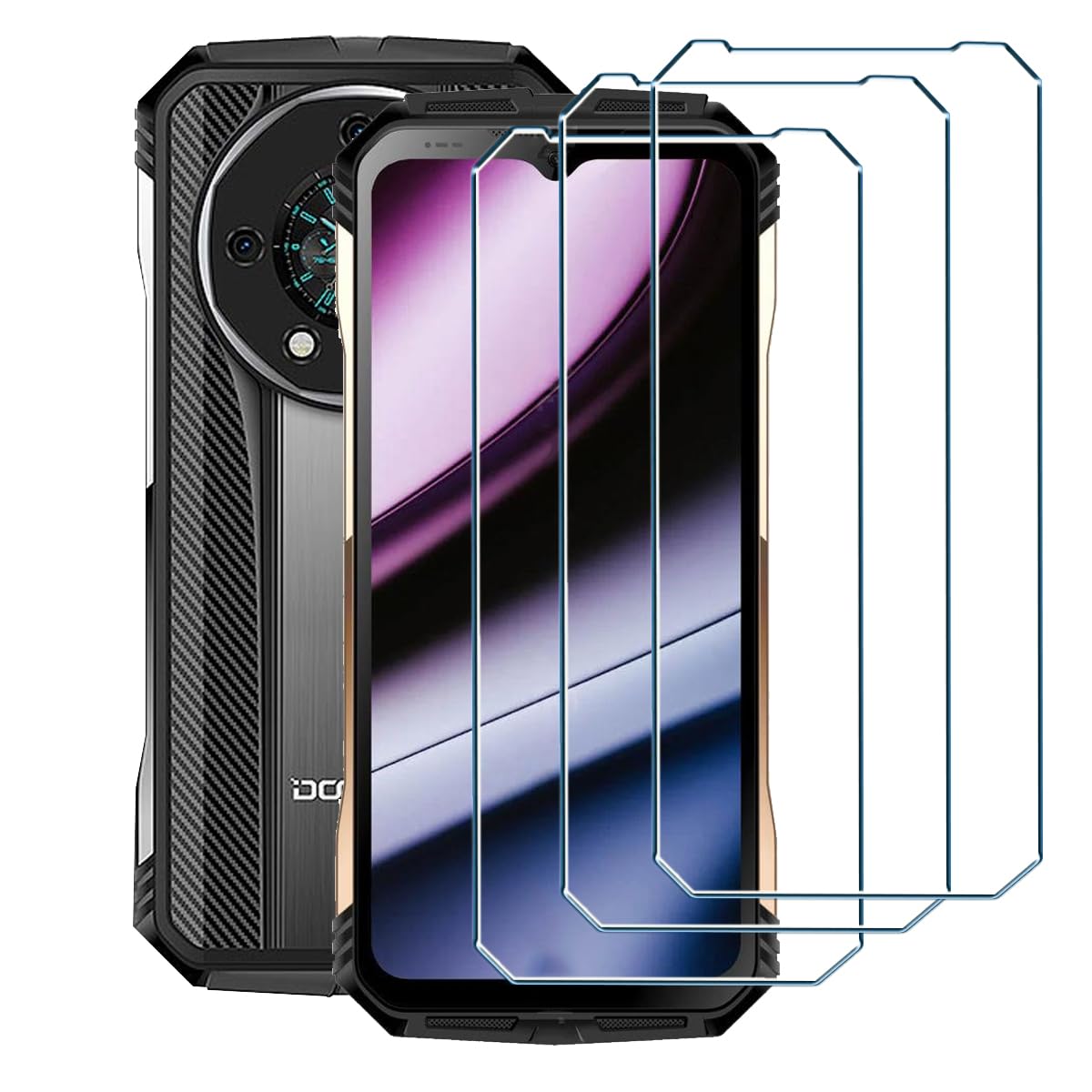 Xiangyun 3 Piezas Protector Pantalla para Doogee S110(6.58") Cristal Templado Transparente Ultra HD Protector Vidrio Protectora Película de Display Membrana for Doogee S110(6.58")