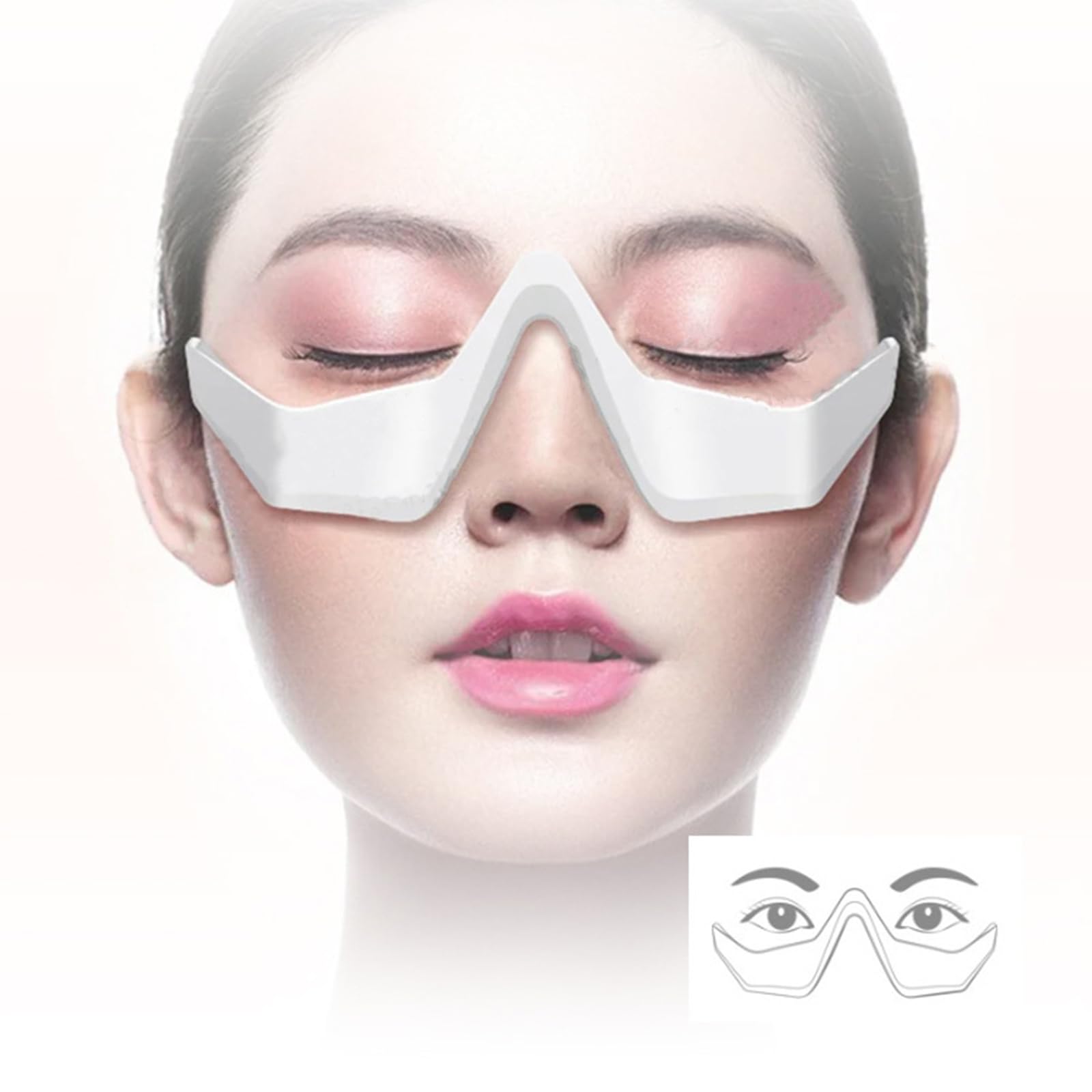 Eye Light Therapies Glasses 3D Eye Massager Microcurrent Eye Beauty Device Eye Bag Remover Eye Glasses Massager