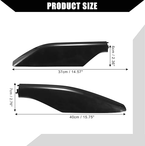 Miniatura 5 de Cubierta de protección para rieles superiorportaequipajes para Toyota Prador FJ120 2004 2005 2006 2007 2008 2009  Tapas de extremo de rieles  4