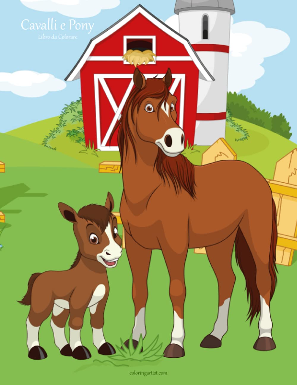 Nick SnelsCavalli e Pony Libro da Colorare 1