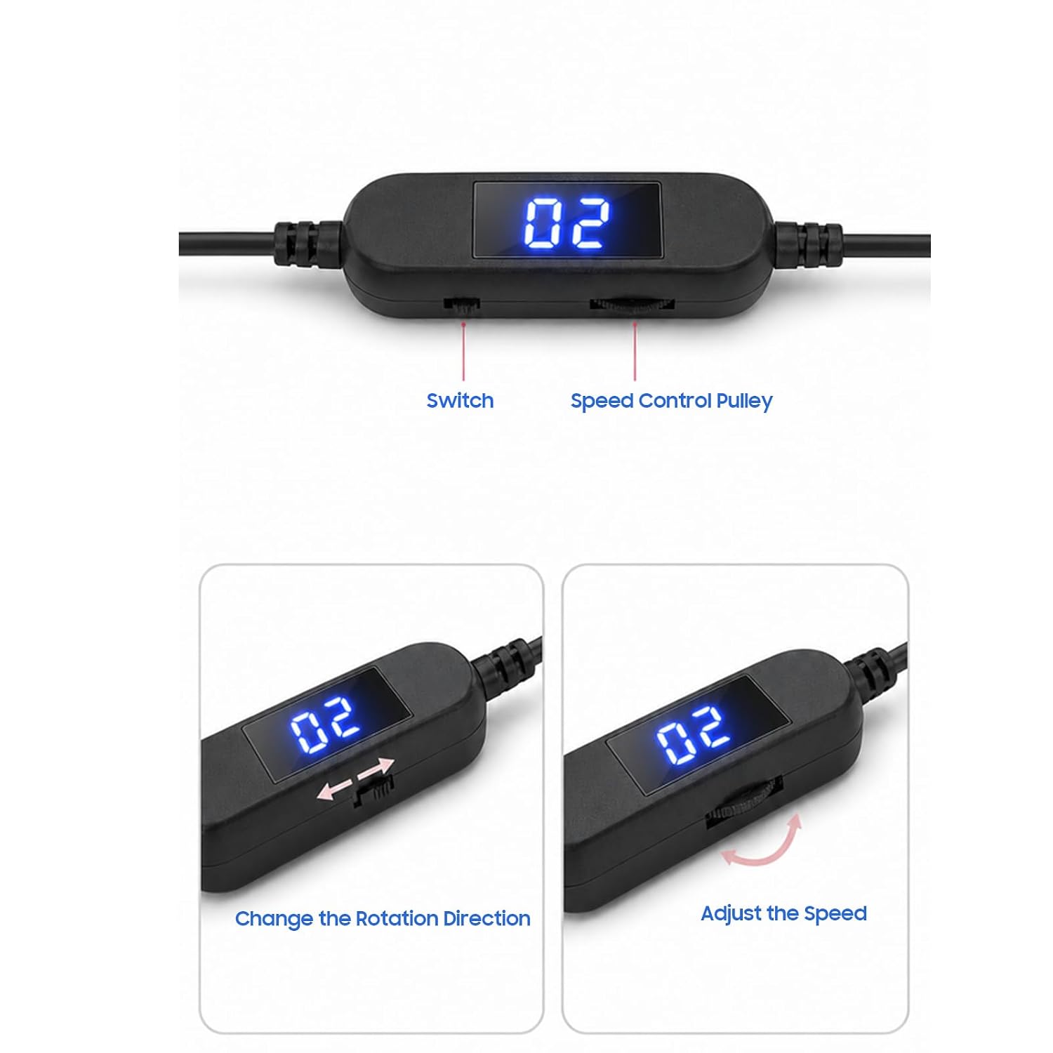 HayZBao Electric Nail Drill Power Cord, Replacement USB Charger Power Cord image 2