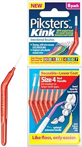 Piksters Interdental Brush - Size 6 Green 0.80mm - 40 Brushes Per Pack - Foto 11