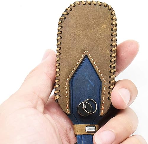 Miniatura 9 de ontto Funda de cuero con 3 botones para llavero de protección completa para Kia Ceed Cerato Optima, Azul