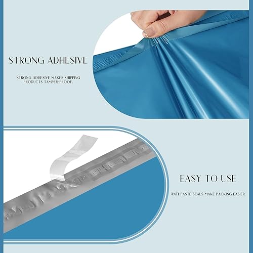 Miniatura 153 de Metronic Sobres de polietileno de 10 x 13 pulgadas, 500 unidades, bolsas de envío fuertes y adhesivas para ropa, bolsas de polietileno impermeables
