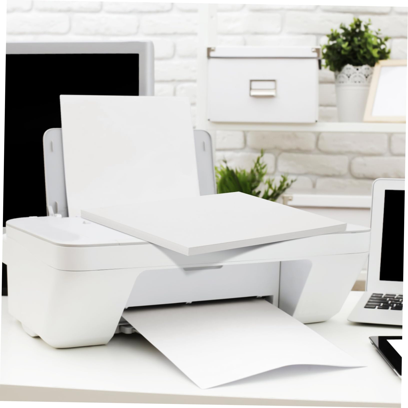 NUOBESTY Druckerpapier Beige 100 Blatt A4 Fasern mit Glatter Oberfläche und Verschmierungsfreier Funktion für Kleine Büros