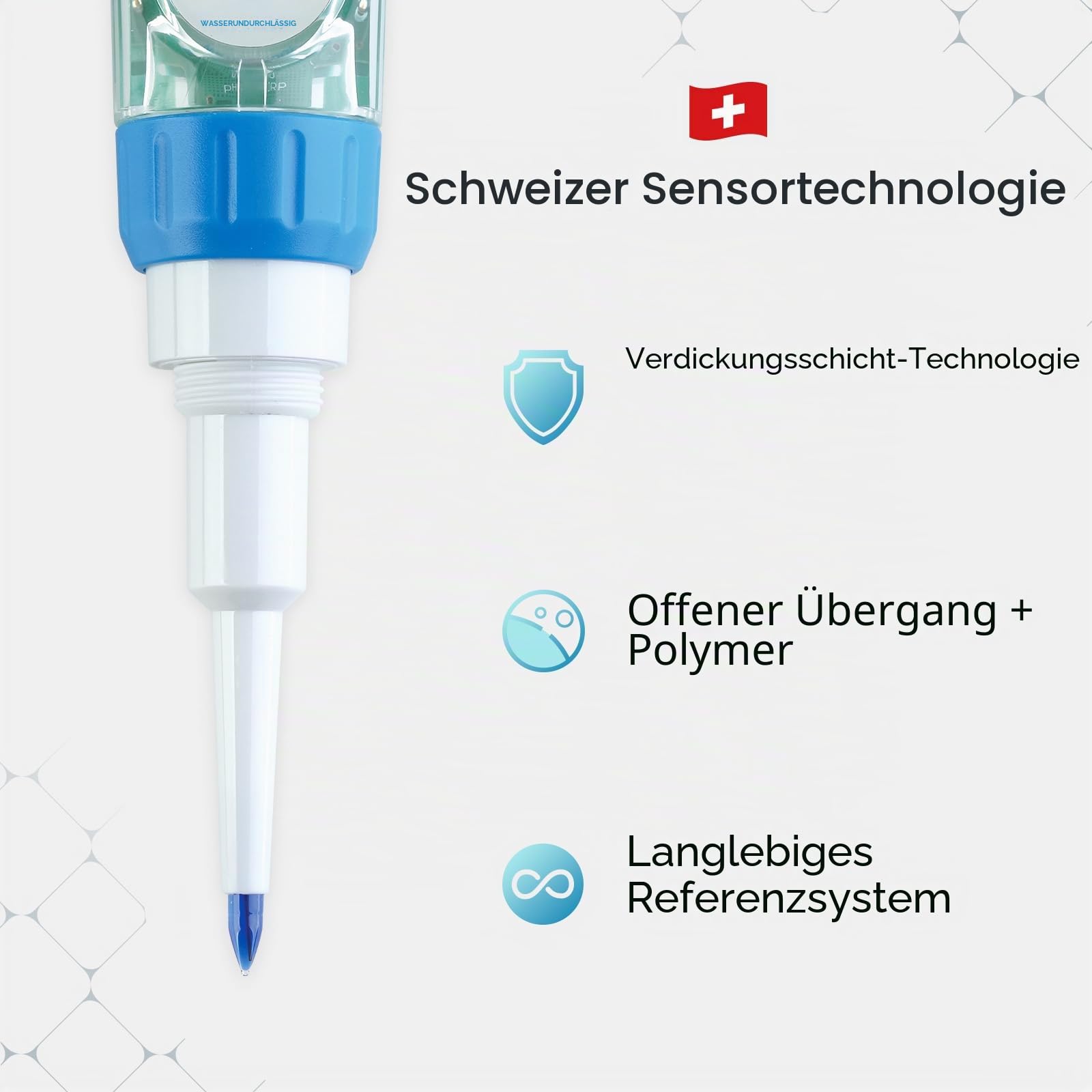PH60S-Z Smart pH-Messgerät mit Einstechelektrode | Unterstützt durch die ZenTest Mobile App