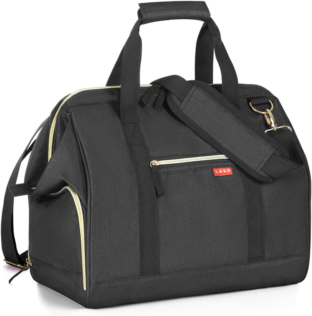 NWT BRAND NEW DSW Canvas Striped Weekender Bag w/ Shoe Compartment Blue White