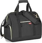Sac de voyage pour les femmes, 33L Sacs de fin de semaine, rayés, imperméables Sacs pour fin de journée, grand sac de nuit en polyester, sac de gymnastique sport, avec compartiment de chaussures, sangle d'épaule rembourrée