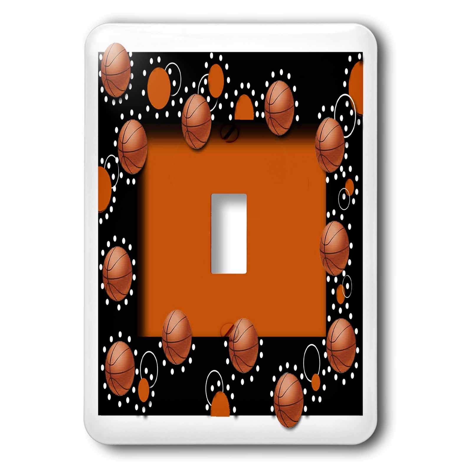 Interrupteur à baïonnette basketball aux couleurs contrastées orange et noir
