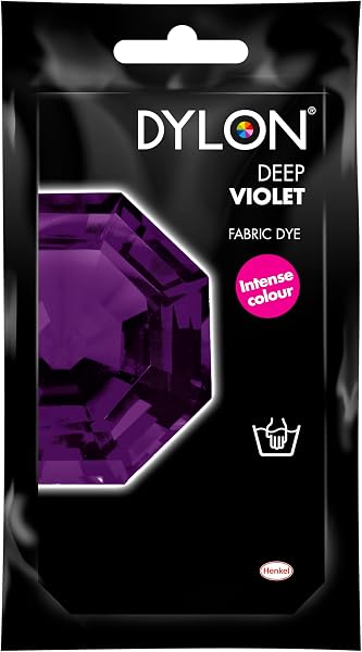 Dylon Hand Dye Fabric Dye Sachet Deep Violet 50g