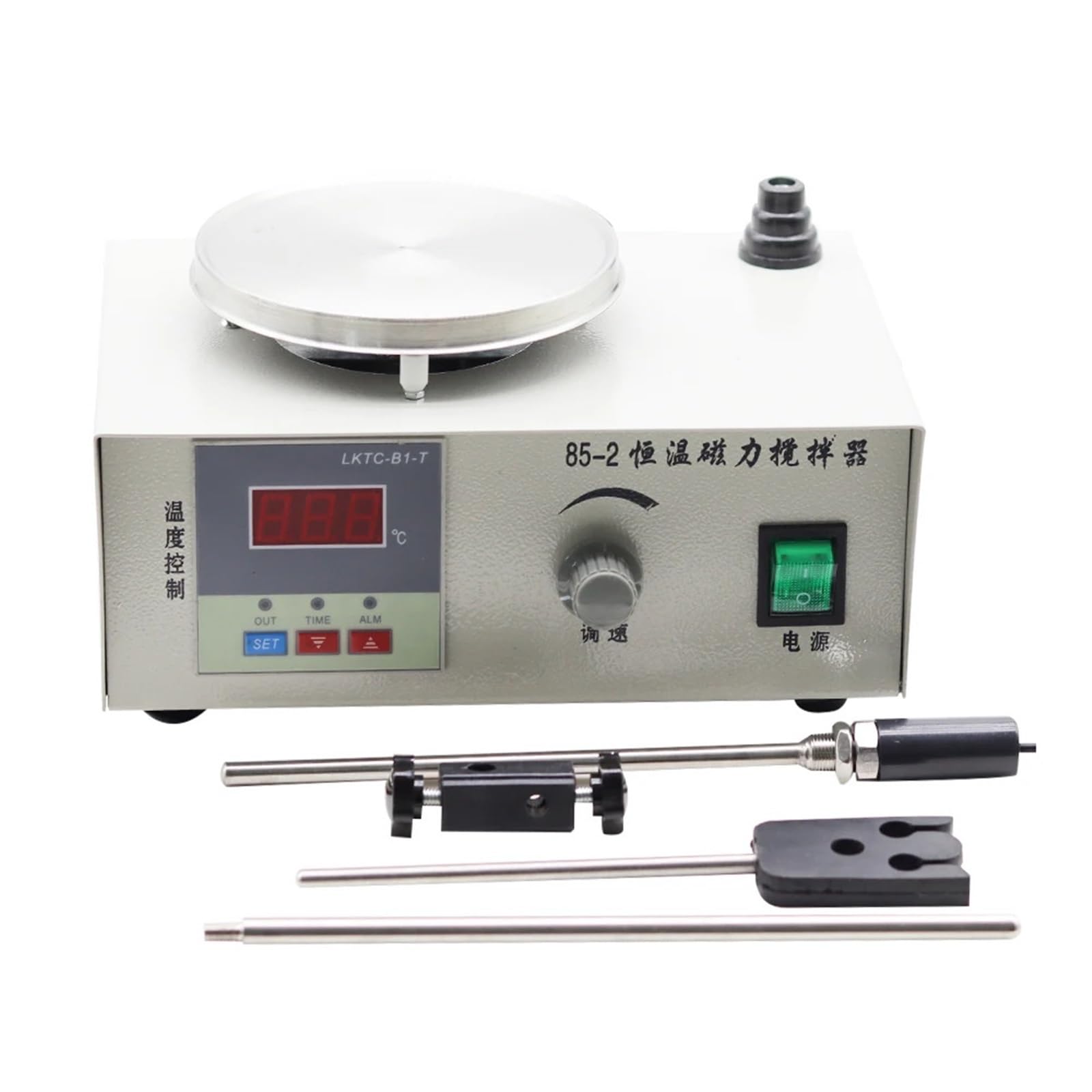 Magnetrührer Vortex Mixer mit digitaler Steuerung, konstante Temperatur Heizplatte, 1000ml Kapazität Kochplatte für Labor und Heimgebrauch