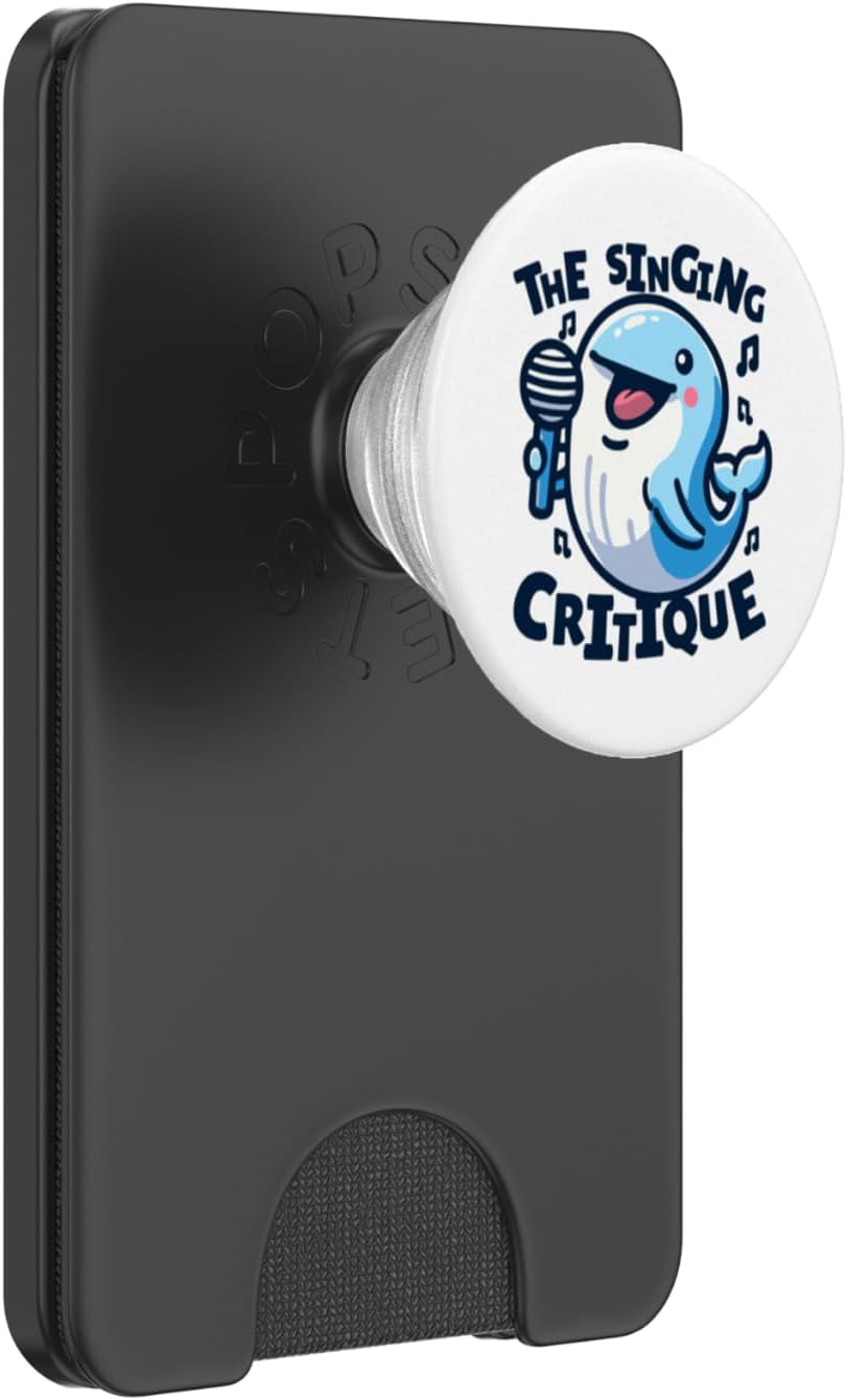 The Singing Critique Blue Beluga Cetacea Whale Watching PopSockets PopWallet for MagSafe