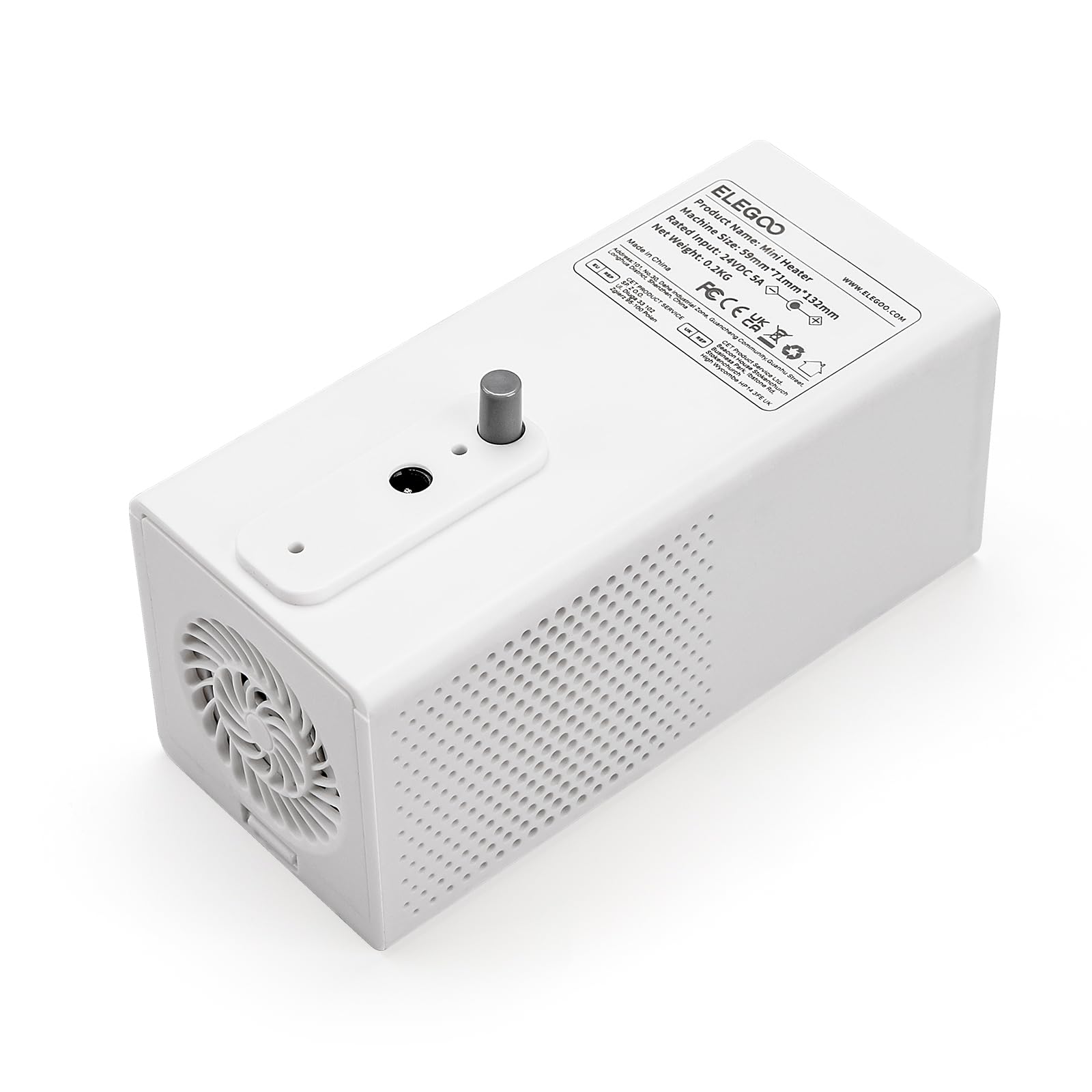 ELEGOO Mini Riscaldatore Intelligente per Stampante 3D Resina Riscaldatore Intelligente con Controllo della Temperatura e Filtraggio dell'aria, Compatibile con la Maggior parte delle Stampanti 3D MSLA