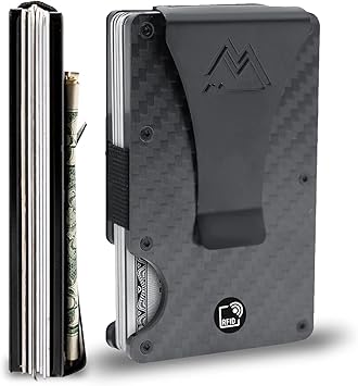 Mountain Voyage Minimalist Carbon Fiber Wallet for Men
