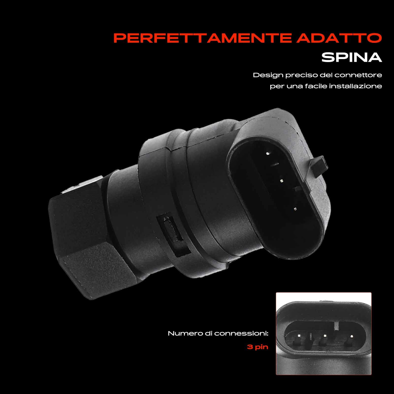 Frankberg Sensore di percorrenza Sensore albero tachimetrico Compatibile con 169 Strada Pick-up 178 278 Punto 188 Doblo MPV 263 Doblo MPV 119 223 Replace# 46817374