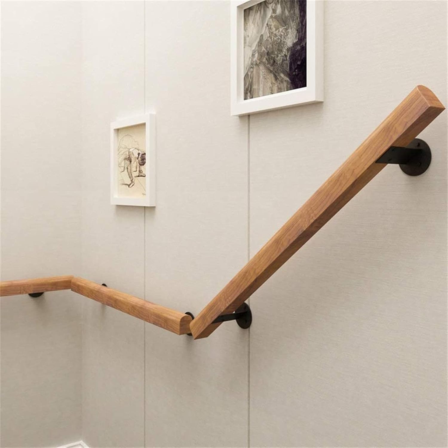 Kit de Escalera Infantil de Madera de Pino con barandillas de Seguridad for Montar en la Pared, Ideal for Casas, guarderías, pasillos(80cm)