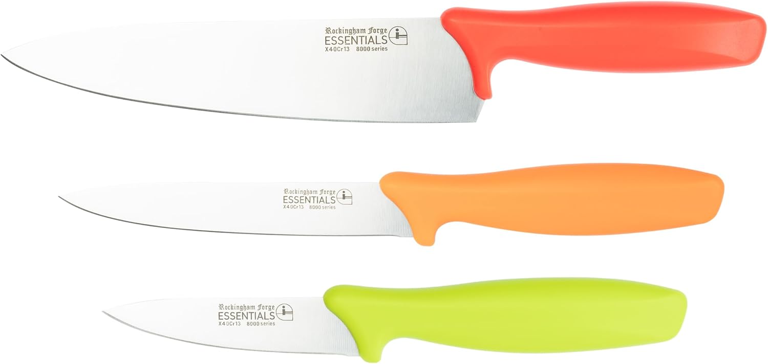 Set 3 Cuchillos Cocina 3 Piezas Plástico miniatura 1