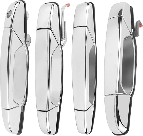 Juego de 4 manijas exteriores para Chevy Silverado 1500 2500 Tahoe Suburban Avalanche GMC Sierra Yukon Cadillac Escalade 2007 2008 2009 2010 2011