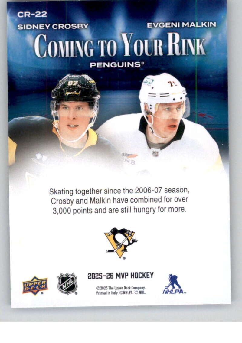 Amazon.com: 2025-26 Upper Deck MVP Coming to Your Rink Hockey #CR