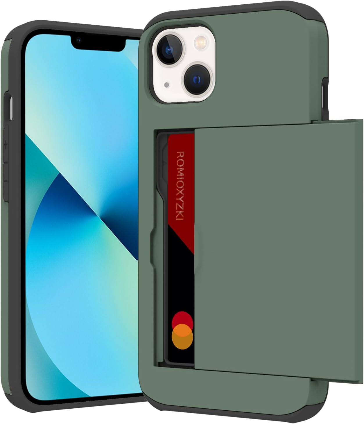 ZIYE for iPhone 13 Mini Case with Card Holder,for iPhone 13