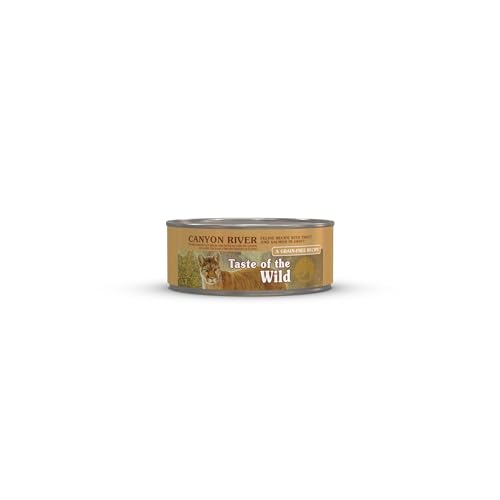 Taste of the Wild Canyon River Feline Recipe with Trout & Salmon in Gravy Canned Cat Food, 3-oz, Case of 24 Taste of the Wild Canyon River Feline Recipe with Trout & Salmon in Gravy Canned Cat Food, 3-oz, Case of 24