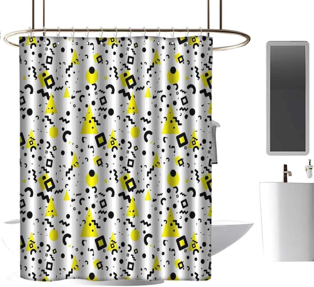 Black and Yellow,Shower Curtains Under 20.00,Primitive