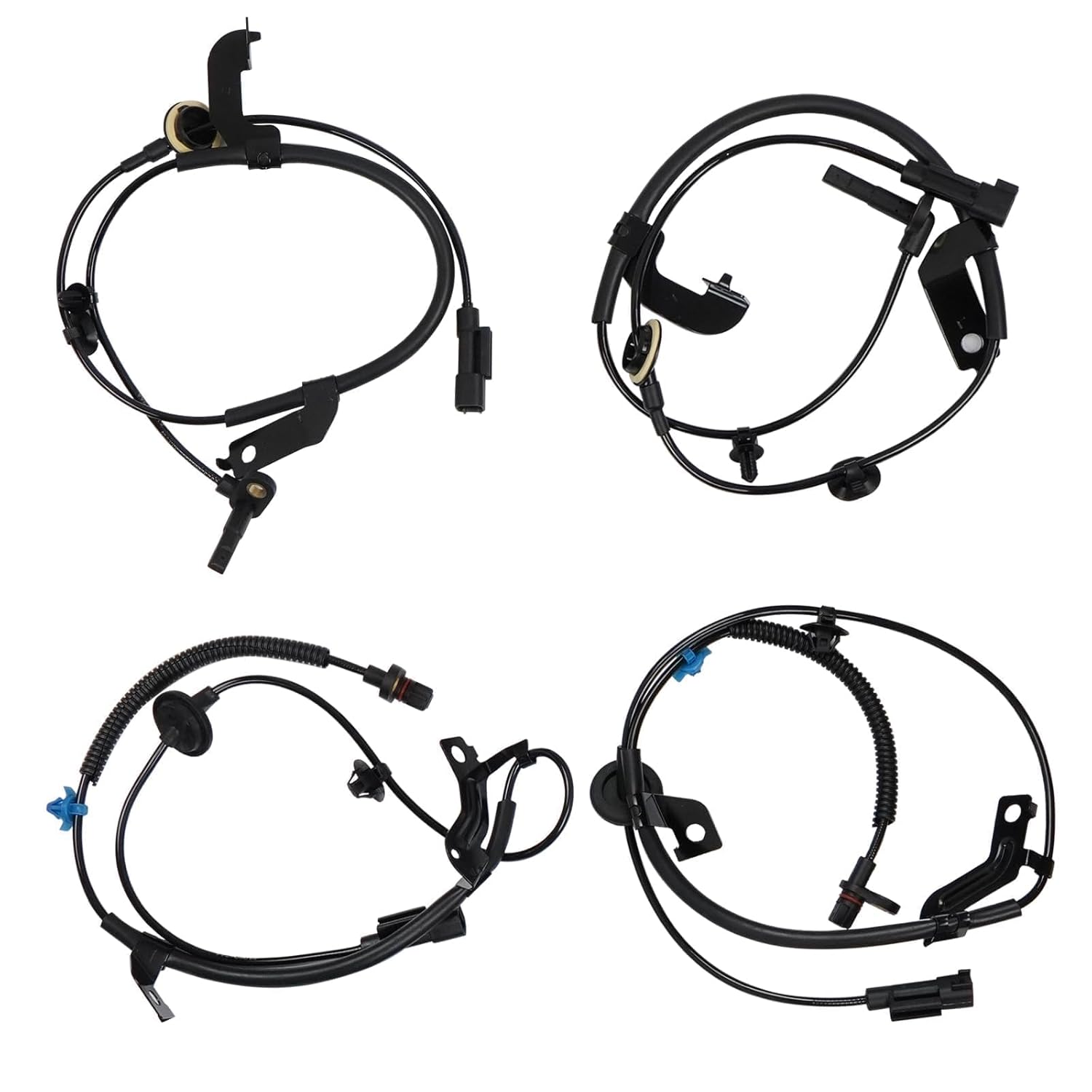 4 PCS Front and Rear ABS Wheel Speed Sensor Compatible with Dodge Jeep Compass Patriot Caliber 2007-2017 Replace 5105573AA 5105572AA 5105063AB 5105062AA