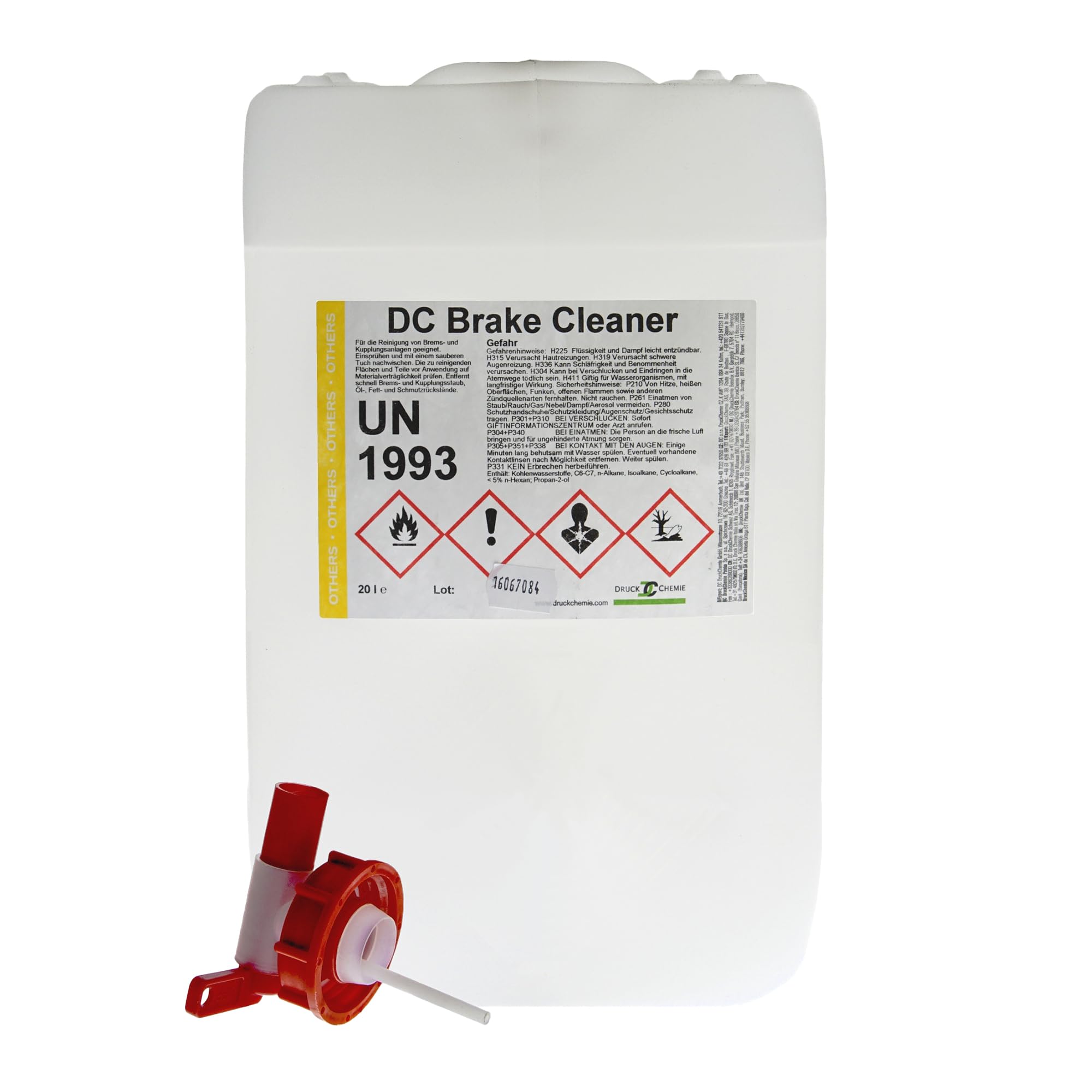 Bremsenreiniger Kanister 20L acetonfrei Auslaufhahn Brake Cleaner Teilereiniger