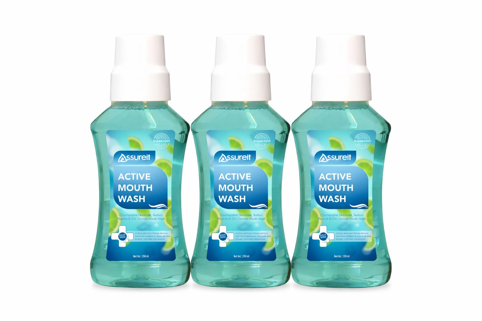 Active Mouth Wash –750ml | Sugar-Free Antibacterial Oral Rinse, Kills 99.99% Germs, Long-Lasting Fresh Breath & Complete Oral Care (Pack of 3)-image-21