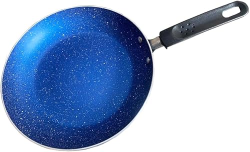 Satre Online and Marketing Sartén de inducción de aluminio antiadherente con Handel, sartén Dosa, Omlet, sartén de cocina (1 piezas), color azul