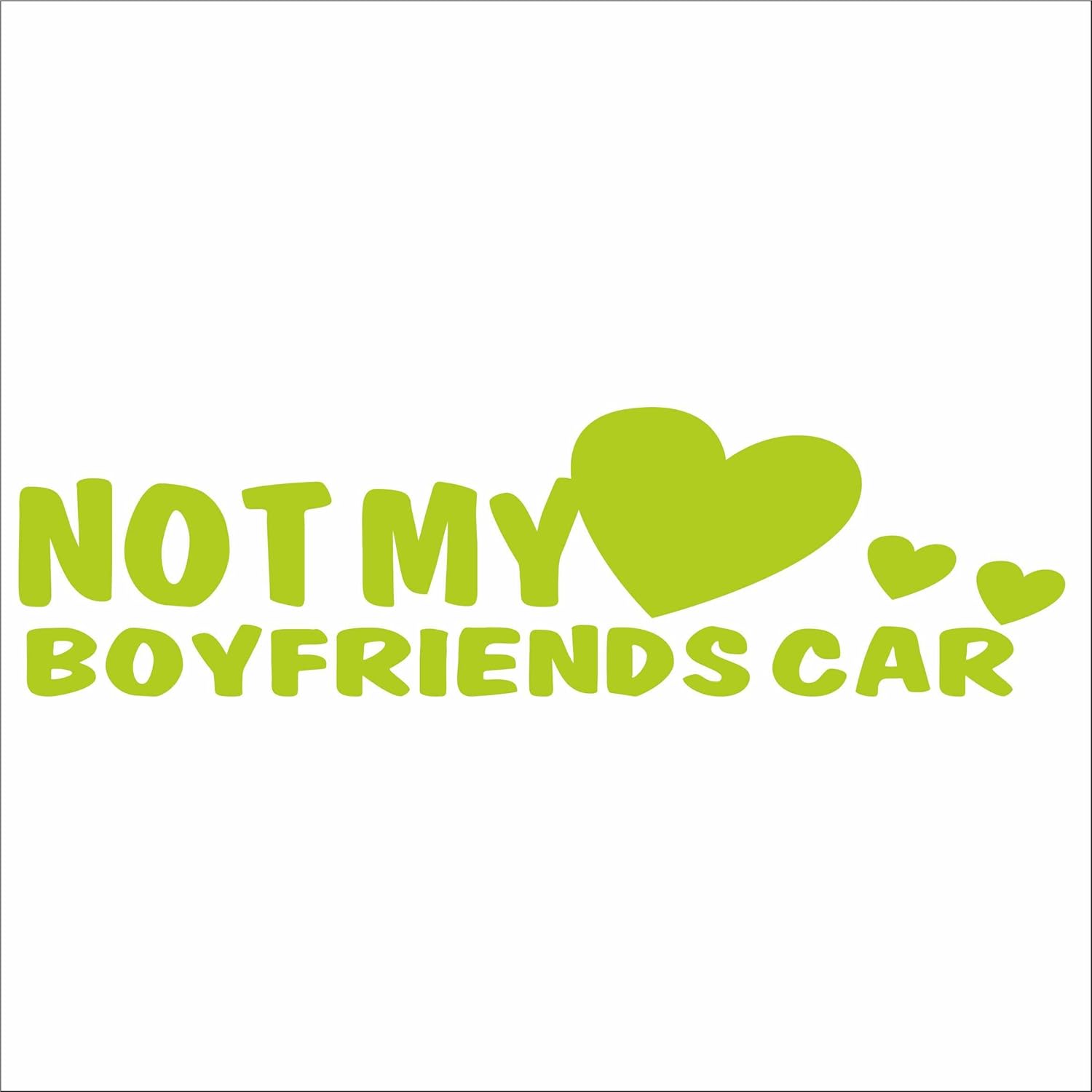 JINTORA Sticker Decal JDM Die Cut Not My Boyfriends Car 210x60 mm JDM