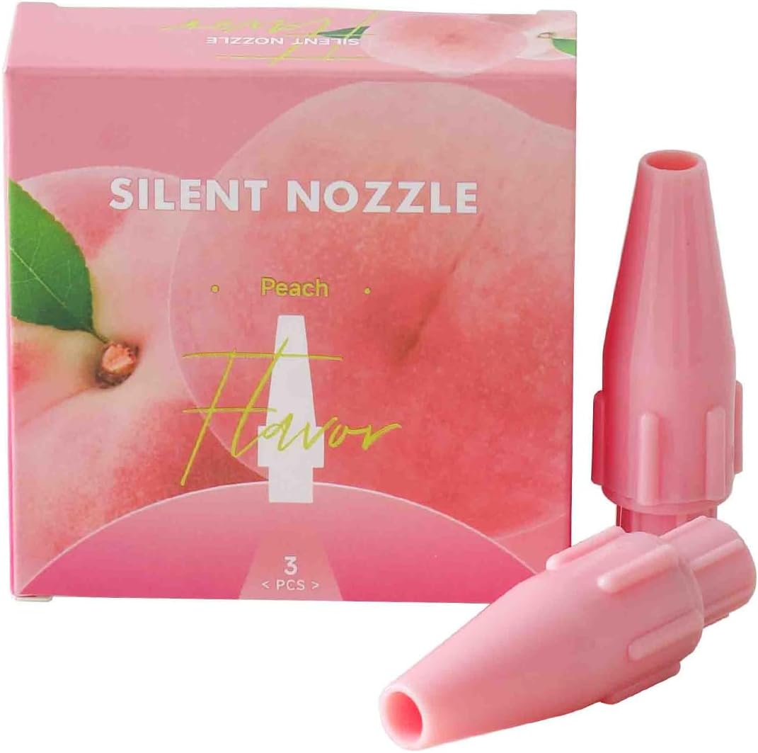 Peach Flavor Nozzle Silent Plastic Dispenser(3 Packs)