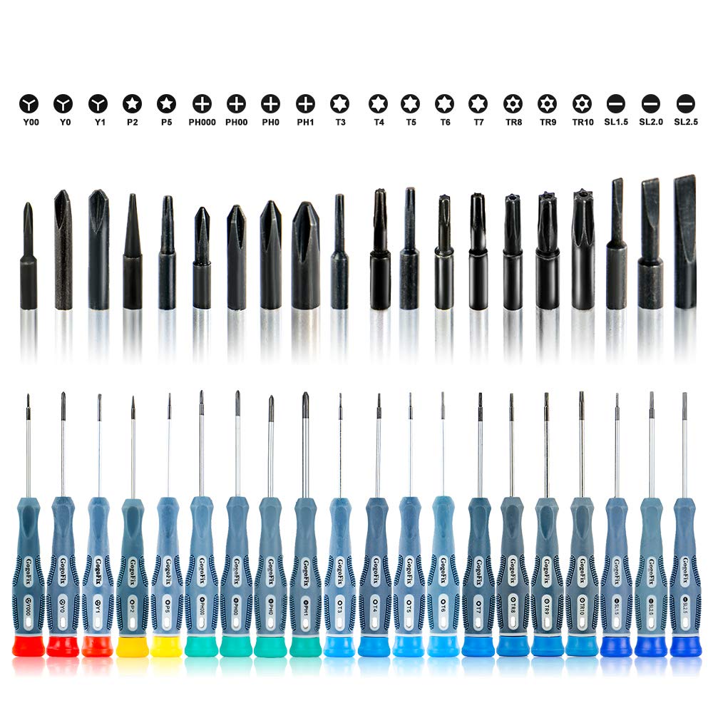 Exсluѕіvе Dіѕсоunt 90% Prісе GogoFix Precision 20 Pieces Screwdriver Set for Electronics, Computer, Laptop, Phone, Pad, Gaming Console, Camera. Repair and Maintenance Buу 1 gеt 1 🔥 GogoFix Precision 20 Pieces Screwdriver Set for Electronics, Computer, Laptop, Phone, Pad, Gaming Console, Camera. Repair and Maintenance