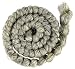 Mehron Makeup Crepe Hair 12-inch Braid (Light Grey)