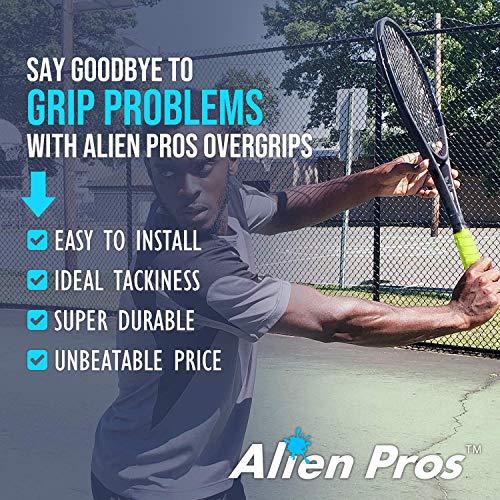 image for Alien Pros Tennis Racket Grip Tape (6 Grips) – Precut and Light Tac 