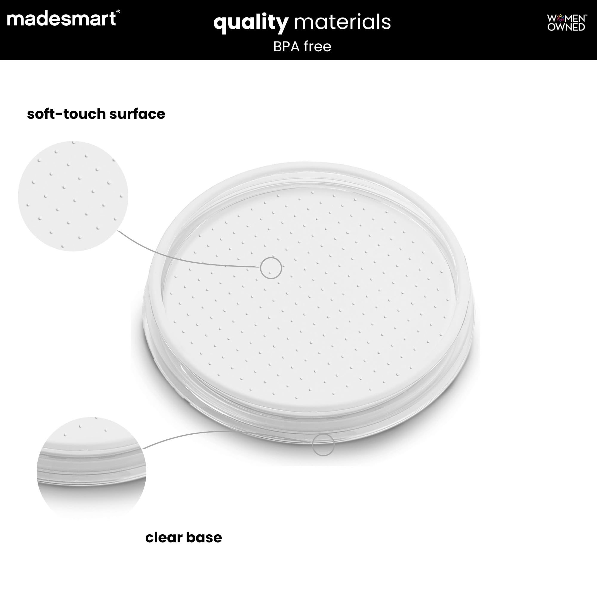 Madesmart Clear 10" Turntable - Kitchen Organizer -4