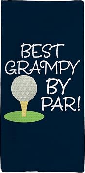 Best Grampy by Par Kitchen Towels, Gifts for Grampy Grandpa Hand Towels, Grandpa Golf Gifts, Best Grandpa Gifts Dish Towel Tea Towel for Kitchen, Grandpa Gift from Grandkids, 16x24inch