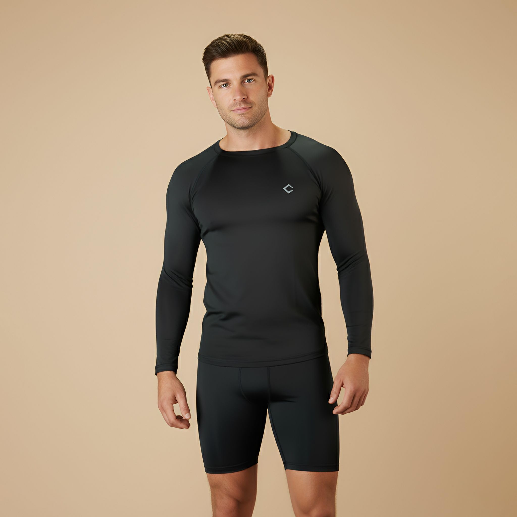 Ultra FIT Compression T-Shirt, Four-Way Stretch Nylon Compression Shirts-image-24