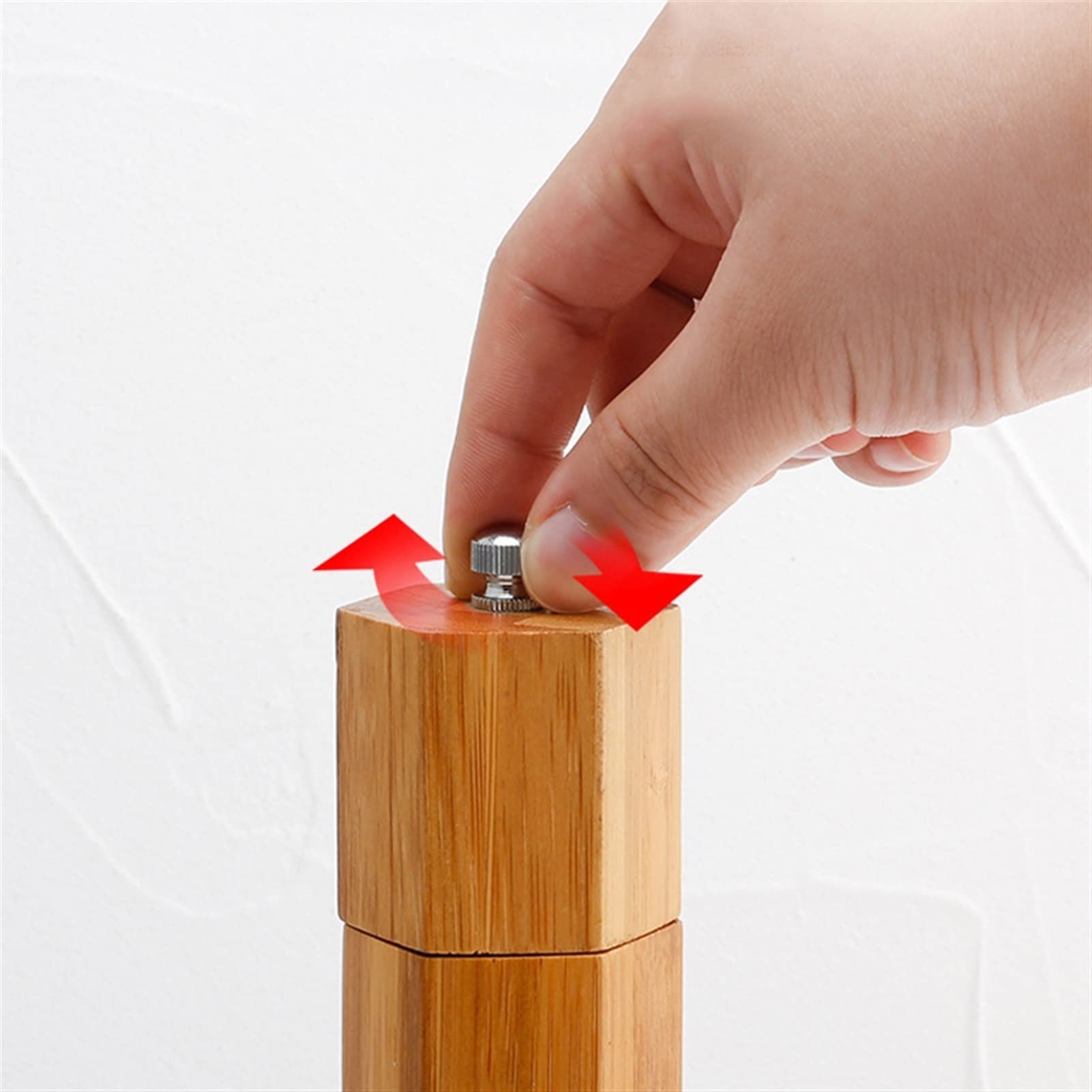 UNNS Salz-und Pfefferstreuer Eichenholz Pfeffer Gewürzmühle Mühle - Handheld -Gewürzmühlen Mühle Keramikschleife Kern Grill Werkzeuge gesetzt Gewürzmühle (Color : A)