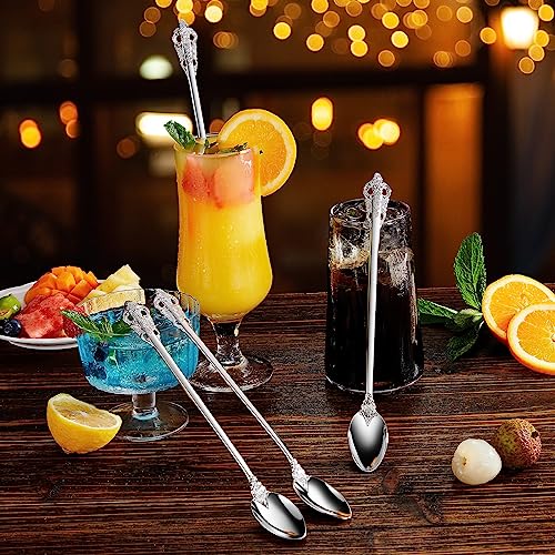 KEAWELL Luxurious 4-Piece 9-Inch Iced Tea Spoon Set (Silver) by KEAWELL - Used condition - Image 2