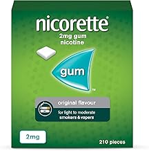 Nicorette Original Flavour Gum Nicotine 210 Piece, 2 mg